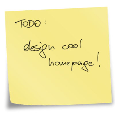 TODO: design cool homepage!